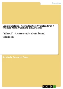 Title: "Yahoo!" - A case study about brand valuation