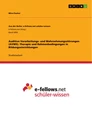 Titel: Auditive Verarbeitungs- und Wahrnehmungsstörungen (AVWS). Therapie und Rahmenbedingungen in Bildungseinrichtungen