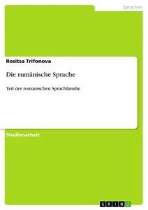 Título: Die rumänische Sprache