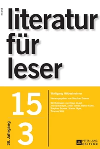 Title: . Wolfgang Hildesheimer über Wirklichkeit und Einbildungskraft