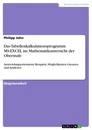 Titel: Das Tabellenkalkulationsprogramm MS-EXCEL im Mathematikunterricht der Oberstufe