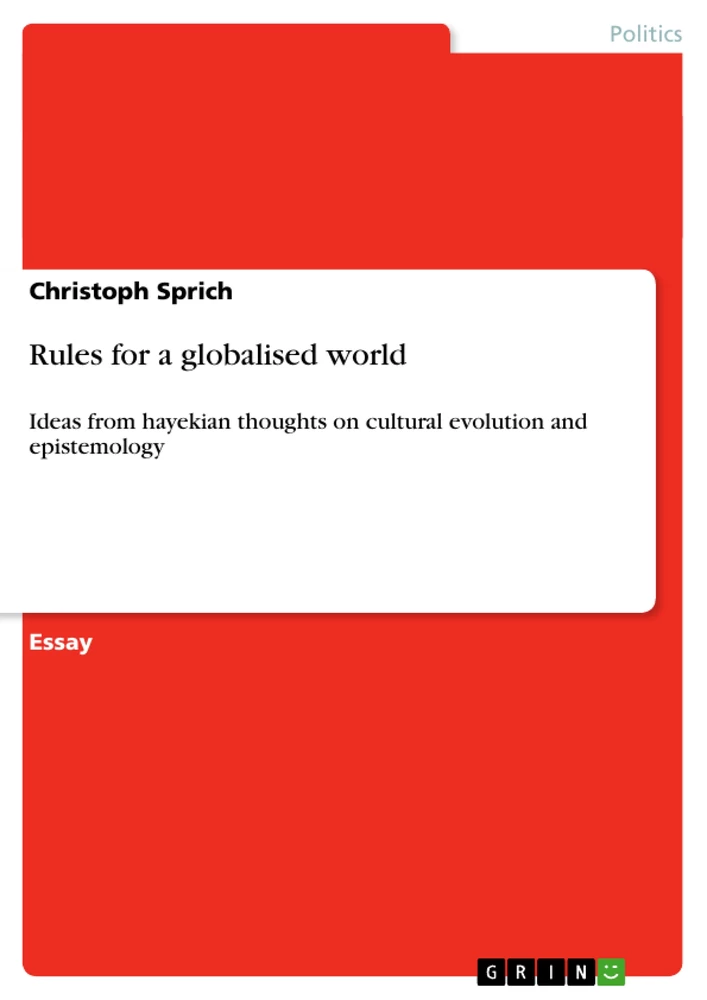 Titel: Rules for a globalised world