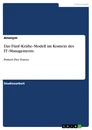 Titre: Das Fünf‐Kräfte‐Modell im Kontext des IT‐Managements