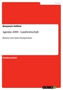 Title: Agenda 2000 - Landwirtschaft