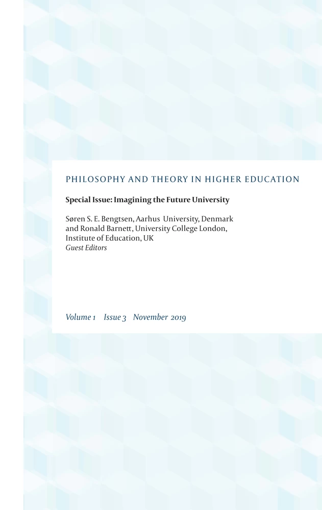 Titel: 2. Political Ontologies of the Future University: Individual, Public, Common