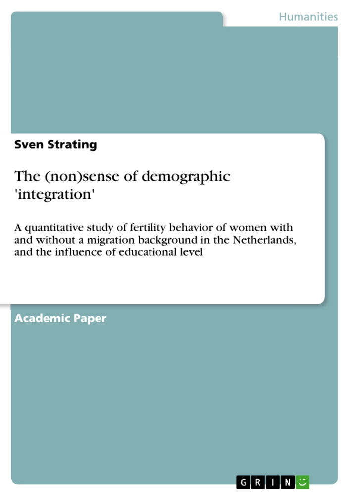 Title: The (non)sense of demographic 'integration'