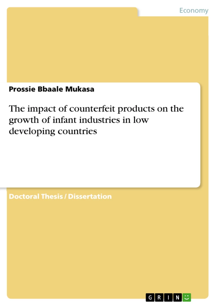 Titel: The impact of counterfeit products on the growth of infant industries in low developing countries
