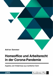 Title: Homeoffice und Arbeitsrecht in der Corona-Pandemie. Aspekte und Hindernisse aus rechtlicher Sicht