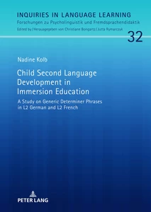 Title: Child Second Language Development in Immersion Education