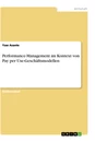 Title: Performance-Management im Kontext von Pay per Use-Geschäftsmodellen