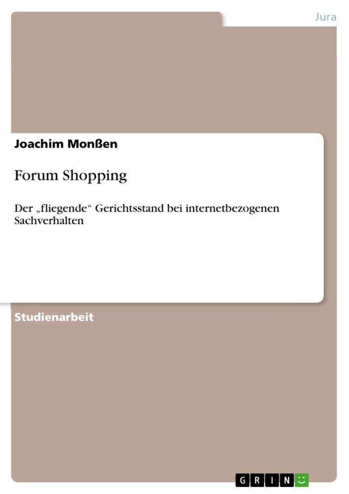 Titel: Forum Shopping