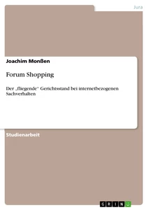 Title: Forum Shopping