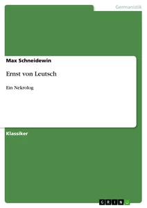 Titel: Ernst von Leutsch