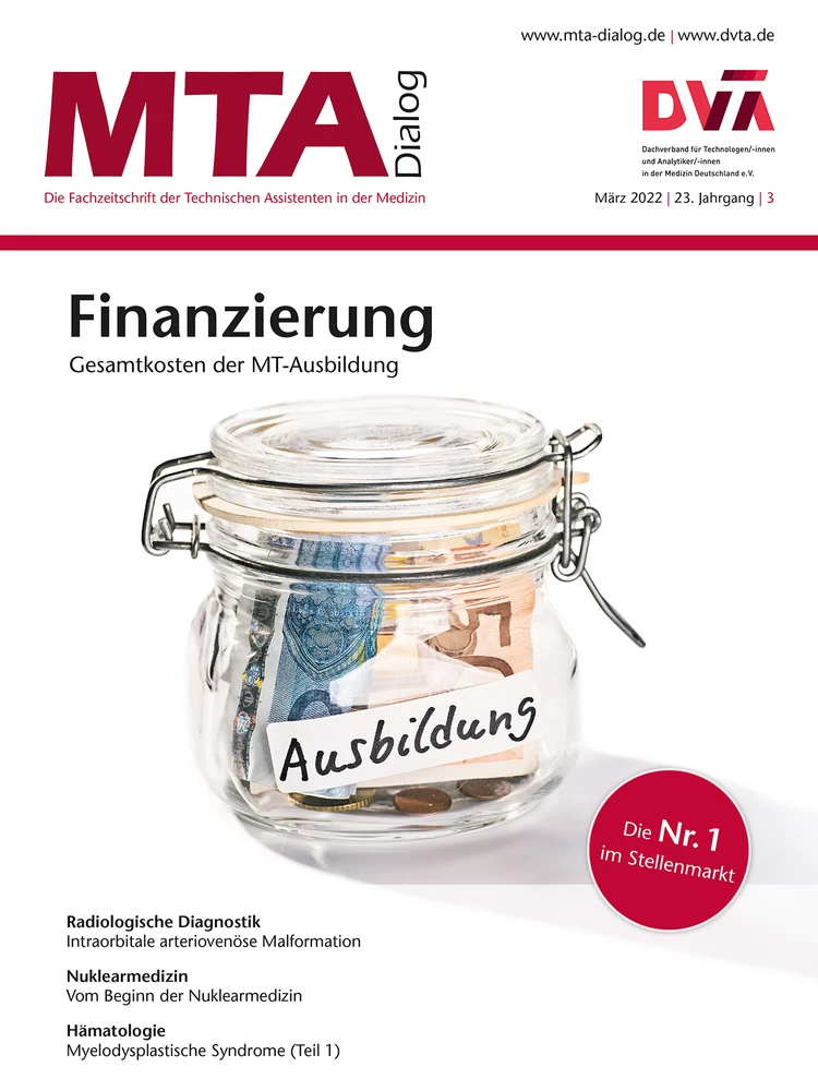 Titel: MTA Dialog. Die Fachzeitschrift der Technischen Assistenten in der Medizin