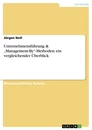 Title: Unternehmensführung & „Management-By“-Methoden: ein vergleichender Überblick