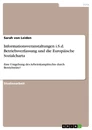 Titre: Informationsveranstaltungen i.S.d. Betriebsverfassung und die Europäische Sozialcharta