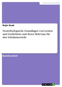 Titel: Neurobiologische Grundlagen von Lernen und Gedächtnis und deren Relevanz für den Schulunterricht