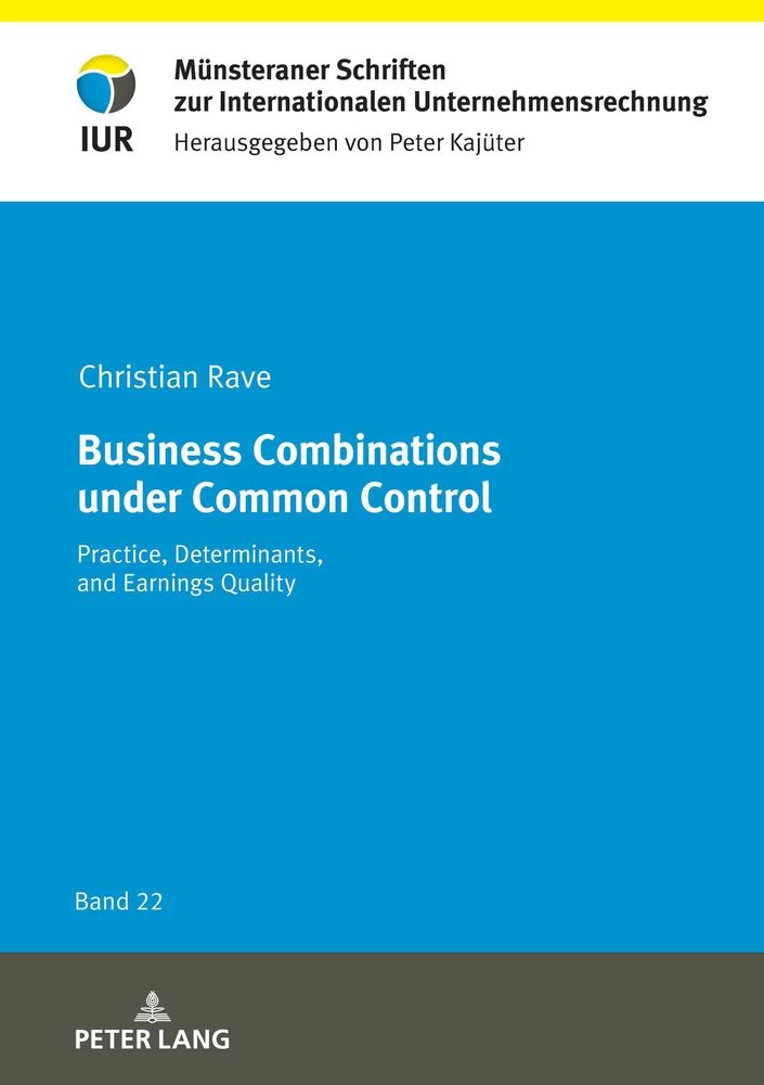 Titel: Business Combinations under Common Control
