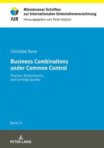 Titre: Business Combinations under Common Control