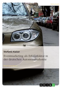 Titre: Eventmarketing als Erfolgsfaktor in der deutschen Automobilindustrie