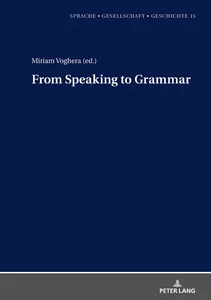 Title: From Speaking to Grammar