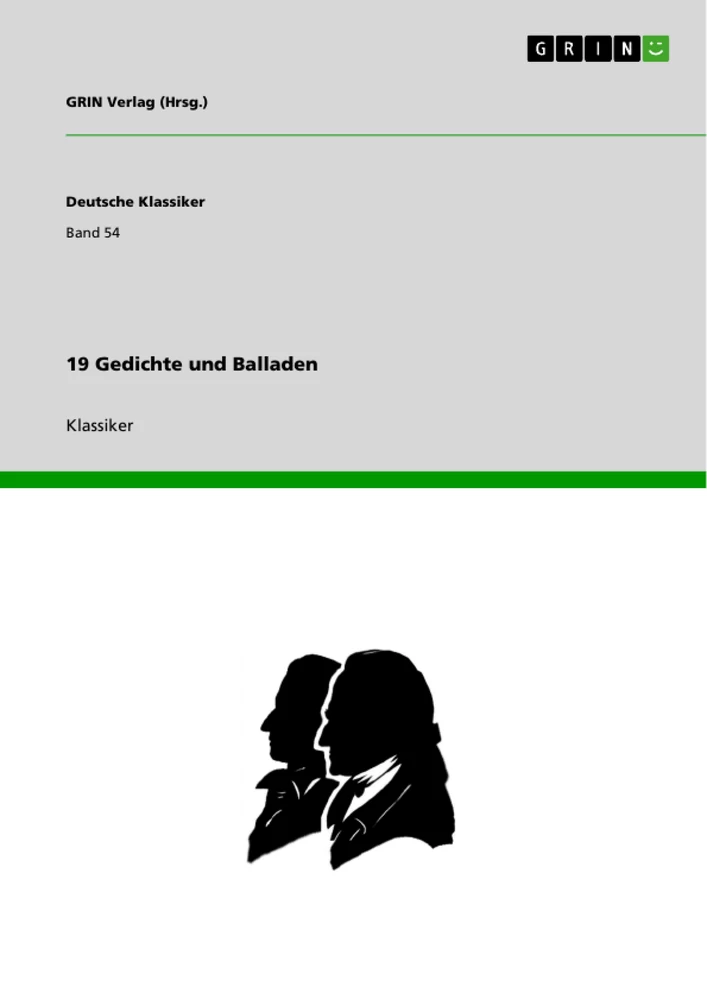 Title: 19 Gedichte und Balladen