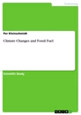 Titel: Climate Changes and Fossil Fuel