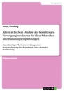 Titel: Altern in Bocholt - Analyse der bestehenden Versorgungsstrukturen für ältere Menschen und Handlungsempfehlungen