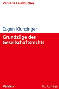 Titel: Grundzüge des Gesellschaftsrechts