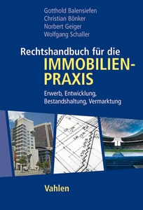 Titel: Rechtshandbuch für die Immobilienpraxis