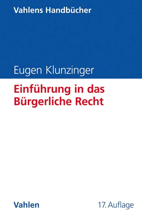 Titel: Einführung in das Bürgerliche Recht