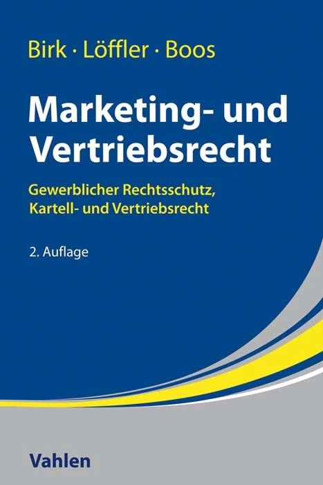 Titel: Marketing- und Vertriebsrecht