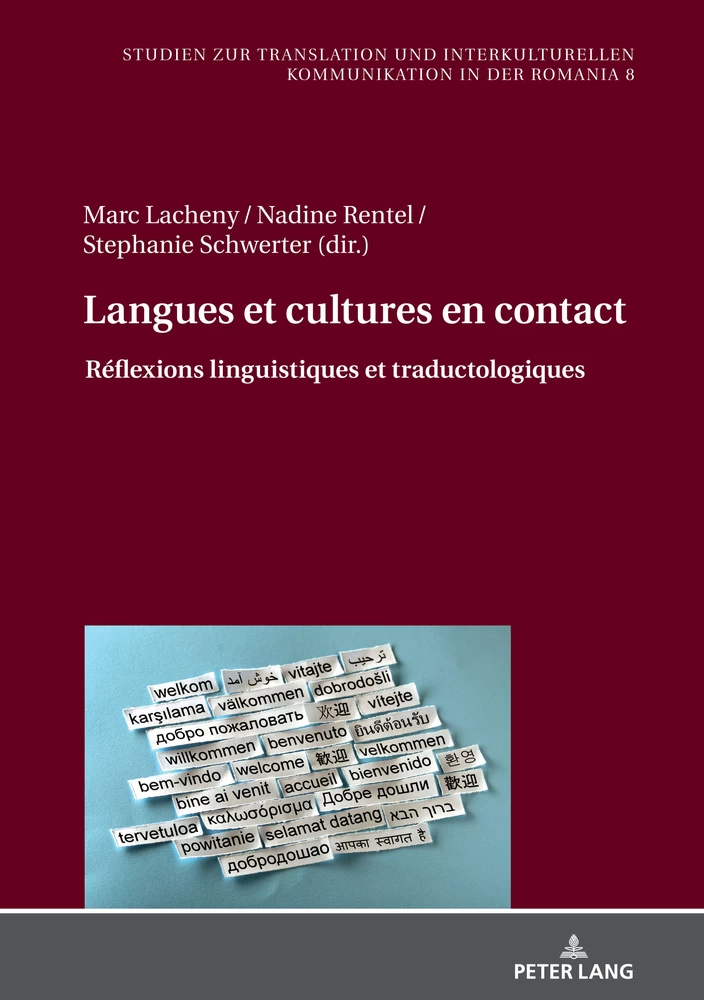 Titre: Langues et cultures en contact
