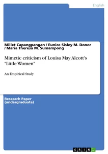 Titre: Mimetic criticism of Louisa May Alcott's "Little Women"
