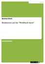 Título: Reaktionen auf das "Weißbuch Sport"