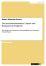 Title: Die Investitionsstandorte Ungarn und Rumänien im Vergleich