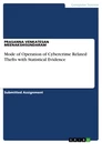Titel: Mode of Operation of Cybercrime Related Thefts with Statistical Evidence