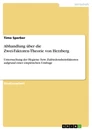 Title: Abhandlung über die Zwei-Faktoren-Theorie von Herzberg