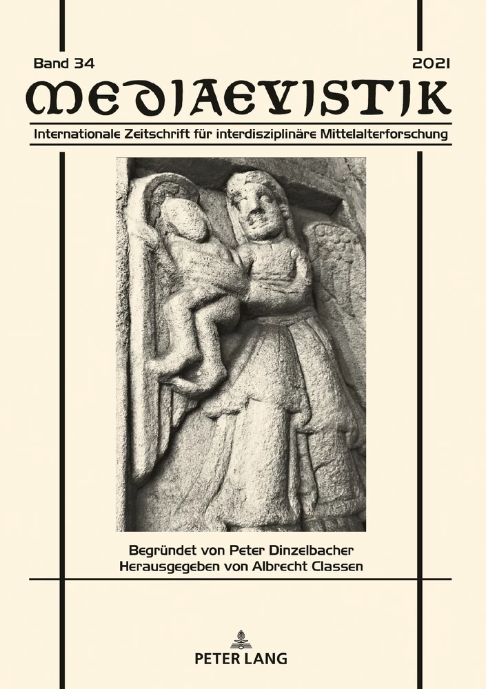 Titel: . Hrsg. von Anna Kathrin Bleuler und Manfred Kern. Interdisziplinäre Beiträge zu Mittelalter und Früher Neuzeit, 10. Heidelberg, Universitätsverlag Winter, 2020, VIII, 372 S.