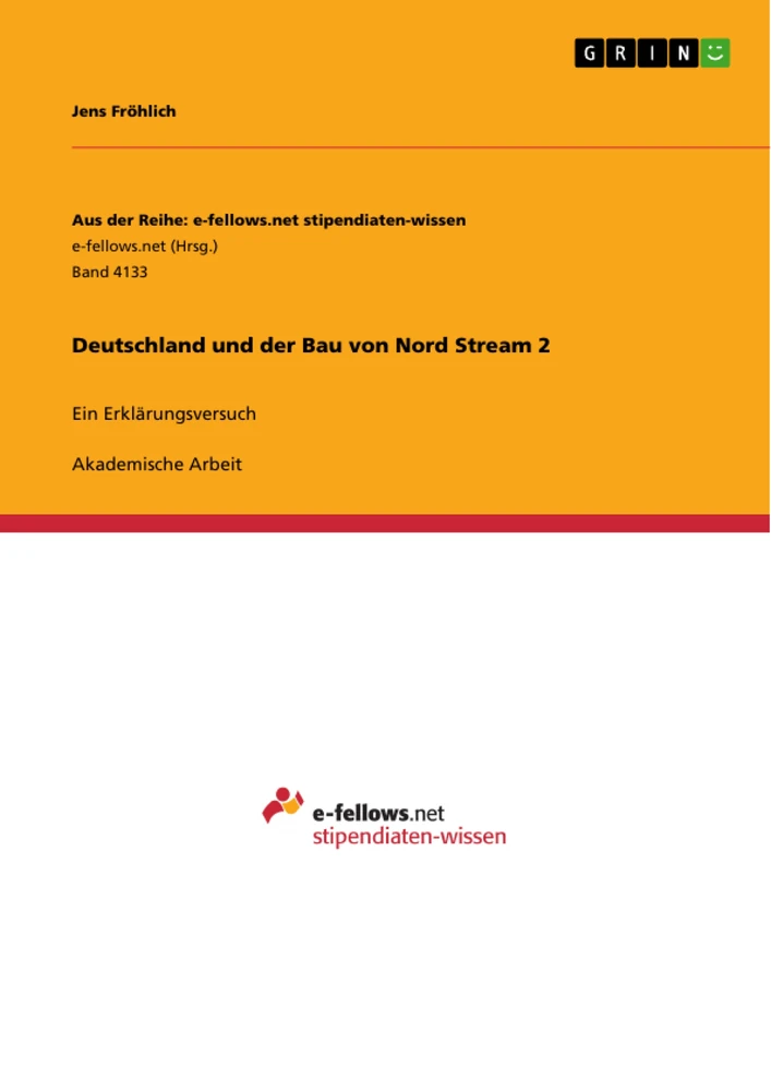Title: Deutschland und der Bau von Nord Stream 2