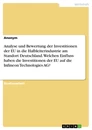Title: Analyse und Bewertung der Investitionen der EU in die Halbleiterindustrie am Standort Deutschland. Welchen Einfluss haben die Investitionen der EU  auf die Infineon Technologies AG?
