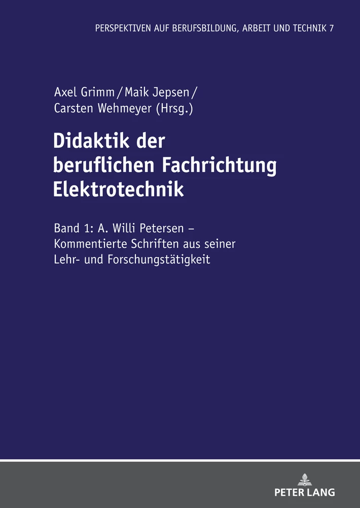 Titel: Didaktik der beruflichen Fachrichtung Elektrotechnik    
