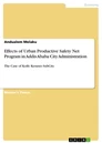 Titre: Effects of Urban Productive Safety Net Program in Addis Ababa City Administration