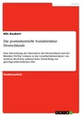 Título: Die postindustrielle Sozialstruktur Deutschlands