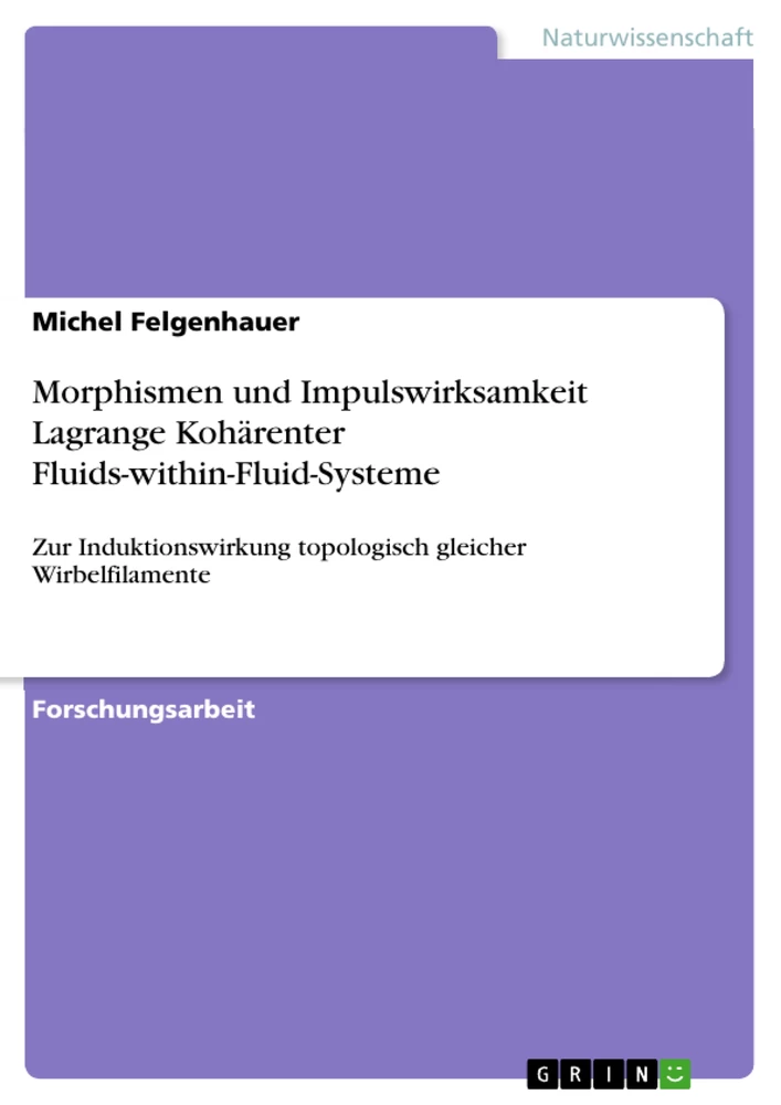 Titel: Morphismen und Impulswirksamkeit Lagrange Kohärenter Fluids-within-Fluid-Systeme