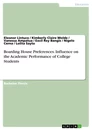 Título: Boarding House Preferences. Influence on the Academic Performance of College Students