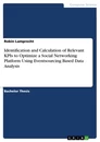 Titel: Identification and Calculation of Relevant KPIs to Optimize a Social Networking Platform Using Eventsourcing Based Data Analysis