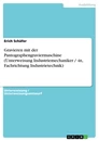 Titel: Gravieren mit der Pantographengraviermaschine (Unterweisung Industriemechaniker / -in, Fachrichtung Industrietechnik)