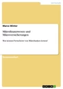 Title: Mikrofinanzwesen und Mikroversicherungen