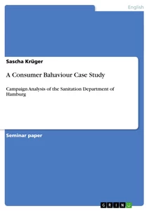 Title: A Consumer Bahaviour Case Study